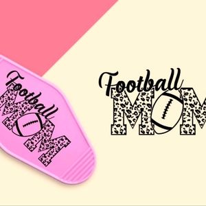 Football Mom Hotel Style Keychain 🏈
